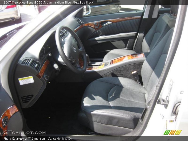 Iridium Silver Metallic / Black 2007 Mercedes-Benz E 550 Sedan