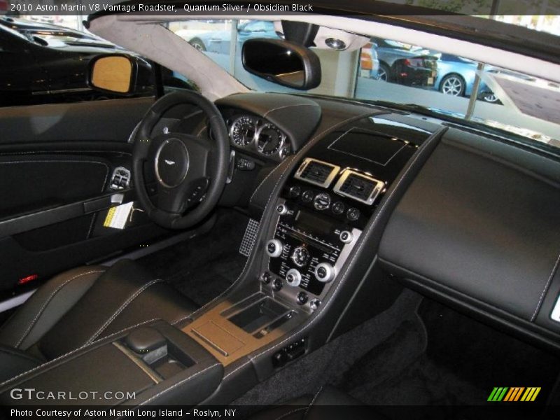 Quantum Silver / Obsidian Black 2010 Aston Martin V8 Vantage Roadster