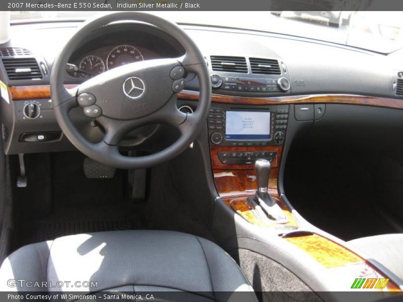 Iridium Silver Metallic / Black 2007 Mercedes-Benz E 550 Sedan