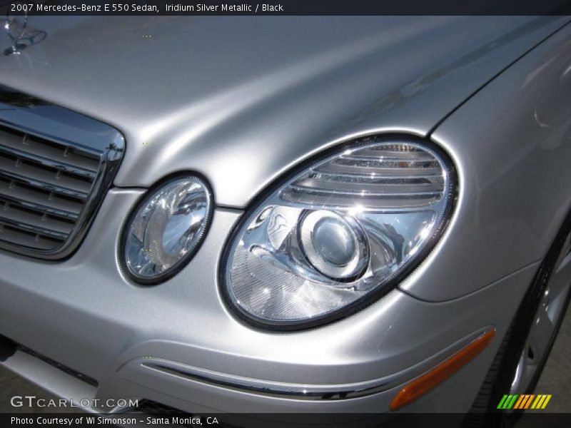 Iridium Silver Metallic / Black 2007 Mercedes-Benz E 550 Sedan