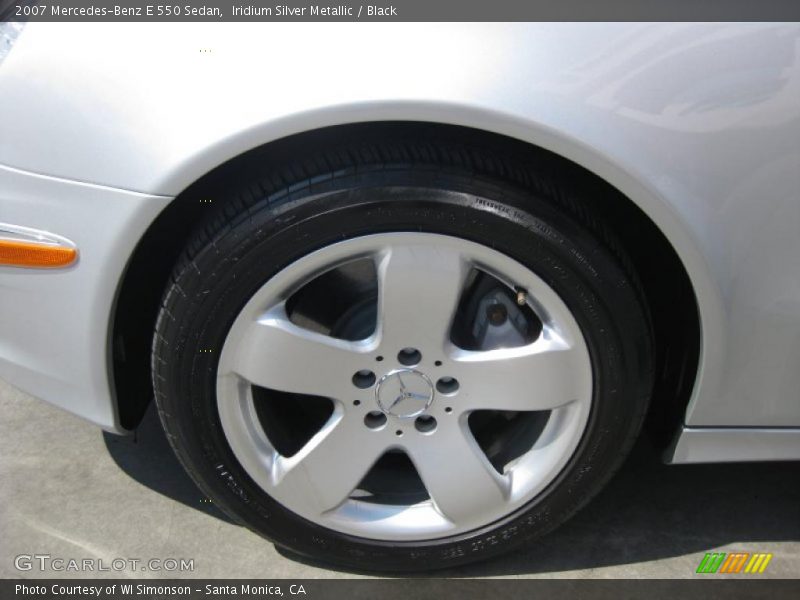 Iridium Silver Metallic / Black 2007 Mercedes-Benz E 550 Sedan
