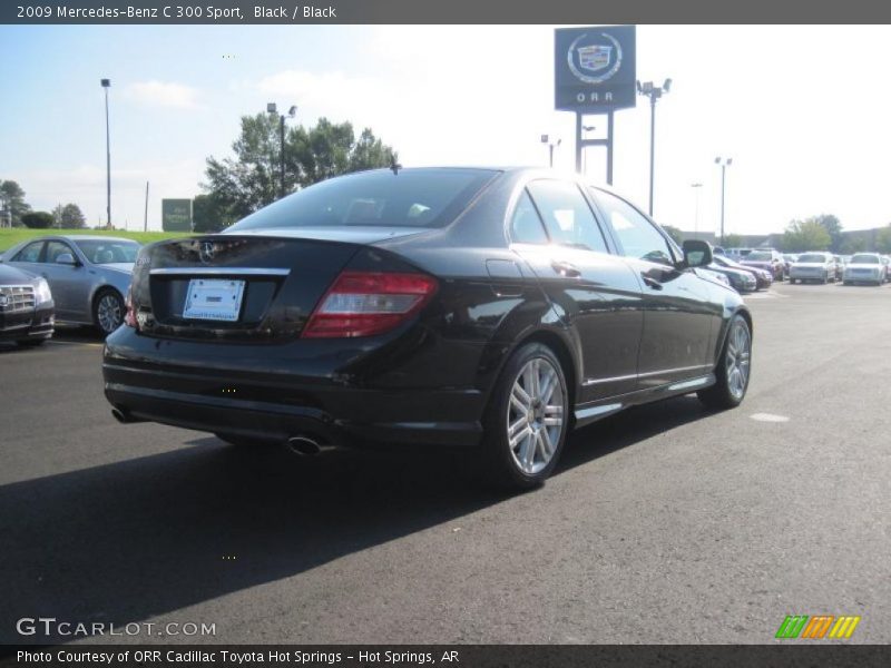 Black / Black 2009 Mercedes-Benz C 300 Sport