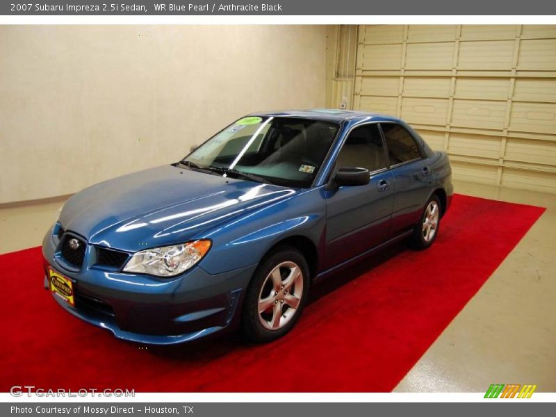 WR Blue Pearl / Anthracite Black 2007 Subaru Impreza 2.5i Sedan
