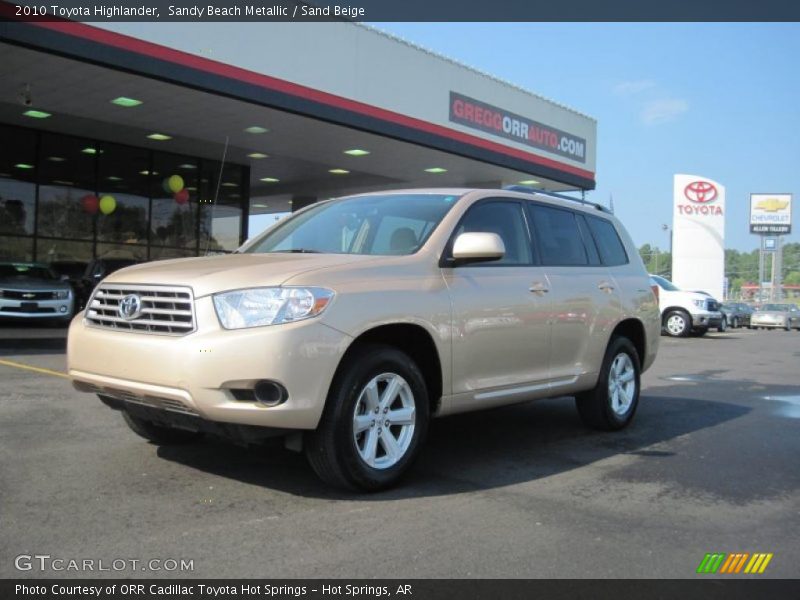 Sandy Beach Metallic / Sand Beige 2010 Toyota Highlander