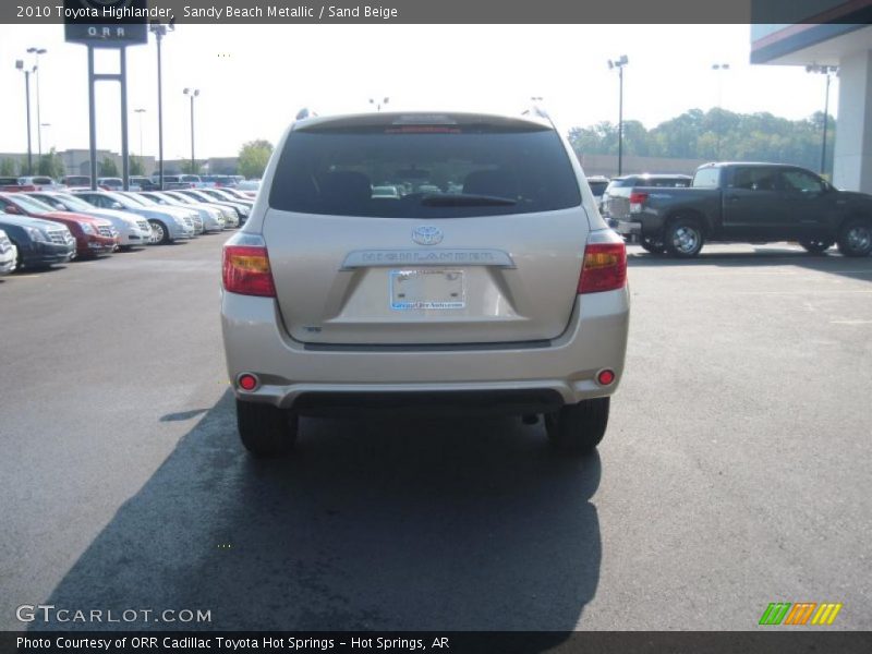 Sandy Beach Metallic / Sand Beige 2010 Toyota Highlander