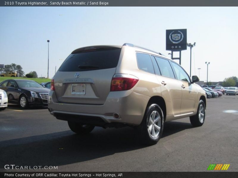 Sandy Beach Metallic / Sand Beige 2010 Toyota Highlander