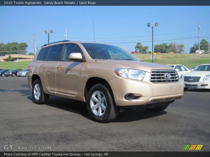 Sandy Beach Metallic / Sand Beige 2010 Toyota Highlander