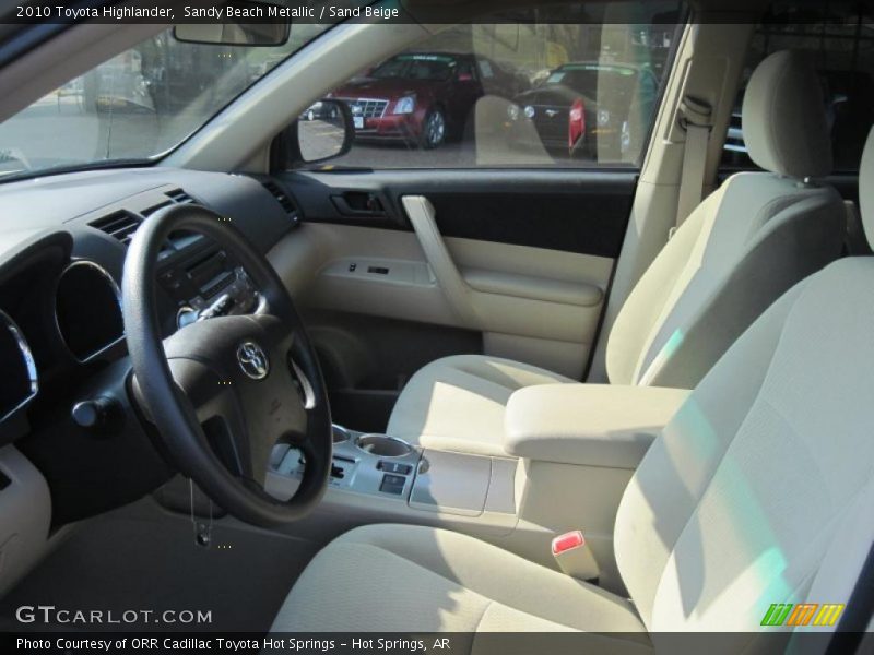 Sandy Beach Metallic / Sand Beige 2010 Toyota Highlander
