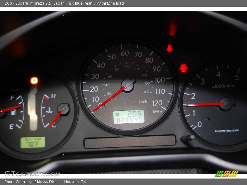WR Blue Pearl / Anthracite Black 2007 Subaru Impreza 2.5i Sedan