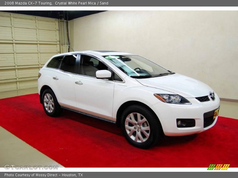 Crystal White Pearl Mica / Sand 2008 Mazda CX-7 Touring