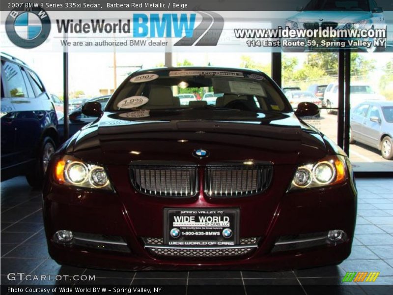 Barbera Red Metallic / Beige 2007 BMW 3 Series 335xi Sedan