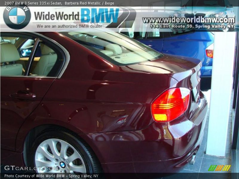 Barbera Red Metallic / Beige 2007 BMW 3 Series 335xi Sedan