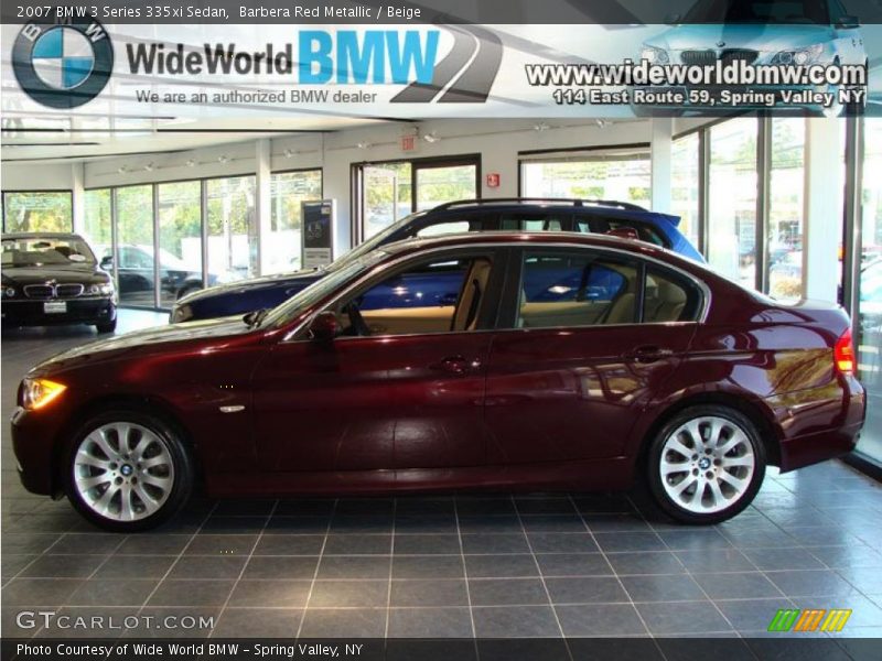 Barbera Red Metallic / Beige 2007 BMW 3 Series 335xi Sedan