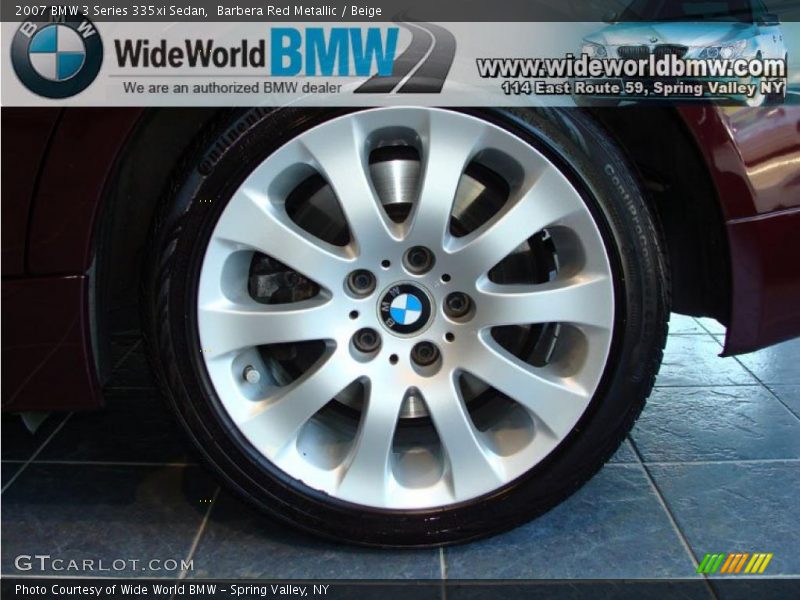 Barbera Red Metallic / Beige 2007 BMW 3 Series 335xi Sedan