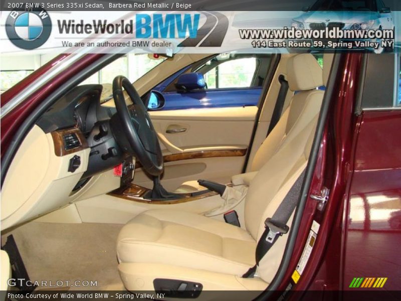 Barbera Red Metallic / Beige 2007 BMW 3 Series 335xi Sedan