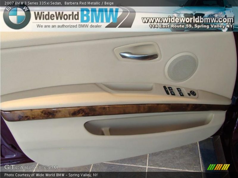 Barbera Red Metallic / Beige 2007 BMW 3 Series 335xi Sedan
