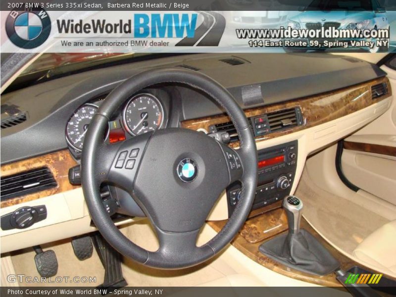 Barbera Red Metallic / Beige 2007 BMW 3 Series 335xi Sedan