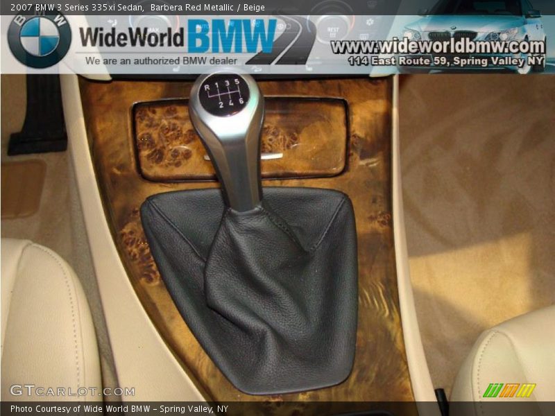 Barbera Red Metallic / Beige 2007 BMW 3 Series 335xi Sedan