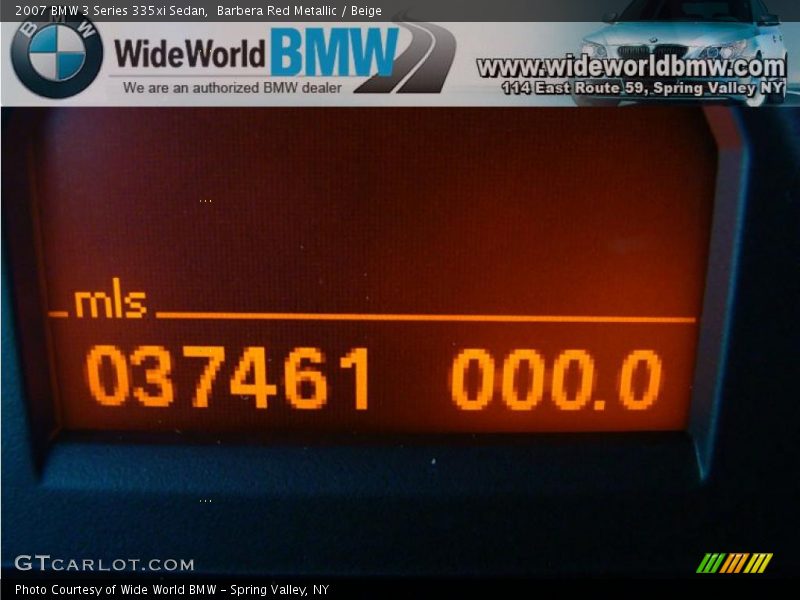 Barbera Red Metallic / Beige 2007 BMW 3 Series 335xi Sedan