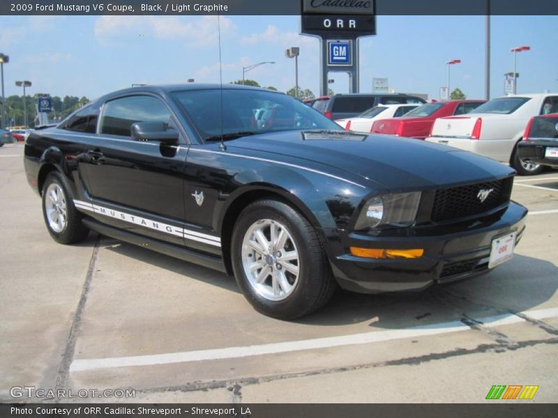 Black / Light Graphite 2009 Ford Mustang V6 Coupe