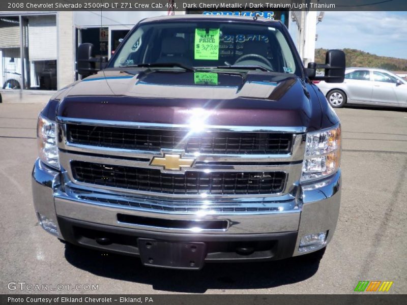 Dark Cherry Metallic / Dark Titanium/Light Titanium 2008 Chevrolet Silverado 2500HD LT Z71 Crew Cab 4x4