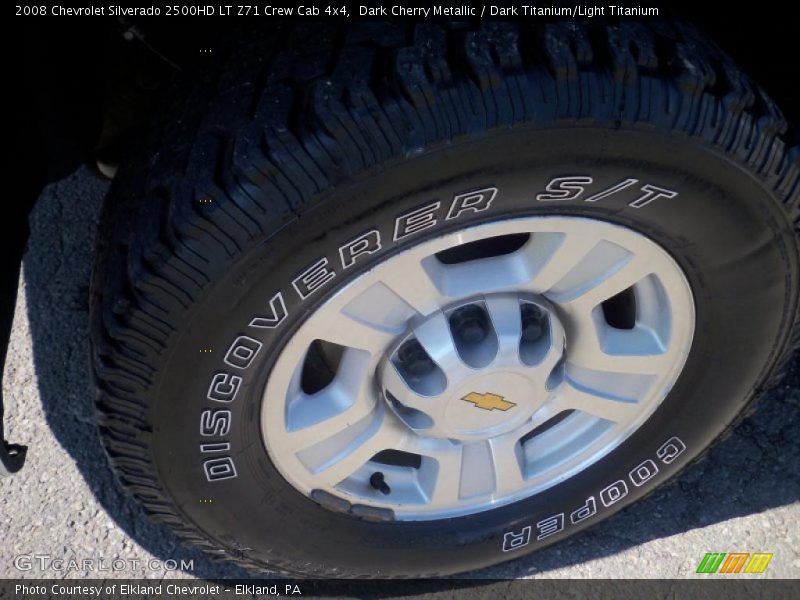 Dark Cherry Metallic / Dark Titanium/Light Titanium 2008 Chevrolet Silverado 2500HD LT Z71 Crew Cab 4x4