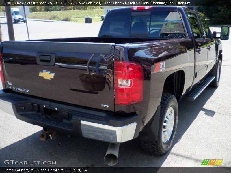 Dark Cherry Metallic / Dark Titanium/Light Titanium 2008 Chevrolet Silverado 2500HD LT Z71 Crew Cab 4x4