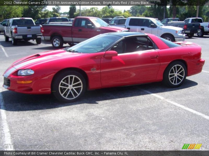 Bright Rally Red / Ebony Black 2002 Chevrolet Camaro Z28 SS 35th Anniversary Edition Coupe