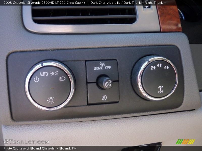 Dark Cherry Metallic / Dark Titanium/Light Titanium 2008 Chevrolet Silverado 2500HD LT Z71 Crew Cab 4x4