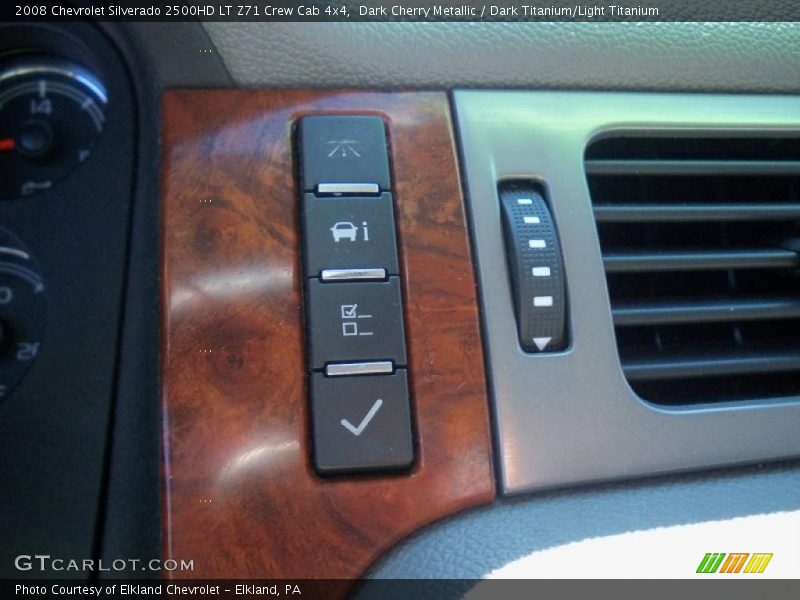 Dark Cherry Metallic / Dark Titanium/Light Titanium 2008 Chevrolet Silverado 2500HD LT Z71 Crew Cab 4x4