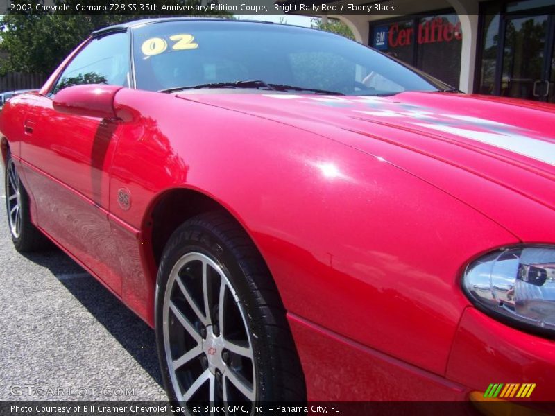 Bright Rally Red / Ebony Black 2002 Chevrolet Camaro Z28 SS 35th Anniversary Edition Coupe
