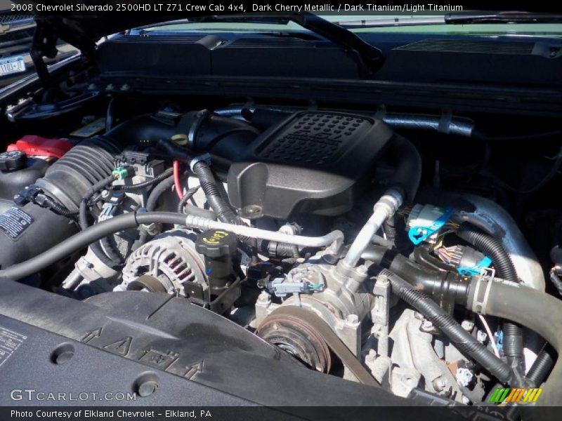 Dark Cherry Metallic / Dark Titanium/Light Titanium 2008 Chevrolet Silverado 2500HD LT Z71 Crew Cab 4x4