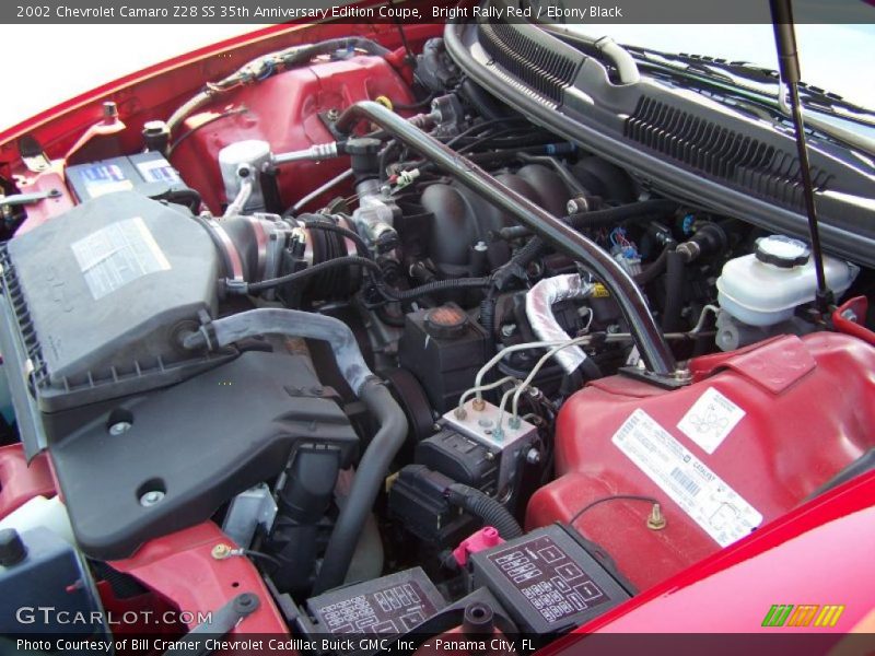 Bright Rally Red / Ebony Black 2002 Chevrolet Camaro Z28 SS 35th Anniversary Edition Coupe