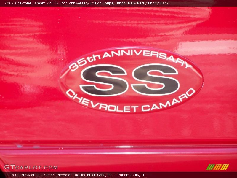 Bright Rally Red / Ebony Black 2002 Chevrolet Camaro Z28 SS 35th Anniversary Edition Coupe