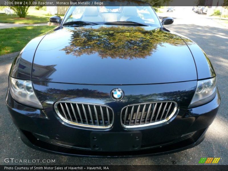 Monaco Blue Metallic / Beige 2006 BMW Z4 3.0si Roadster