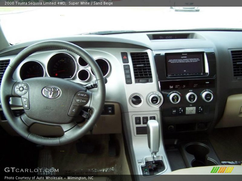Super White / Sand Beige 2008 Toyota Sequoia Limited 4WD