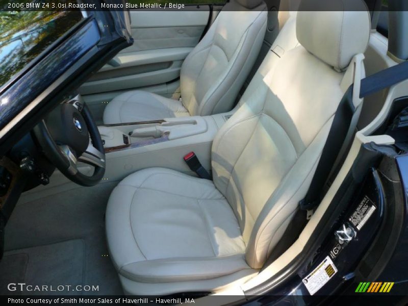 Monaco Blue Metallic / Beige 2006 BMW Z4 3.0si Roadster