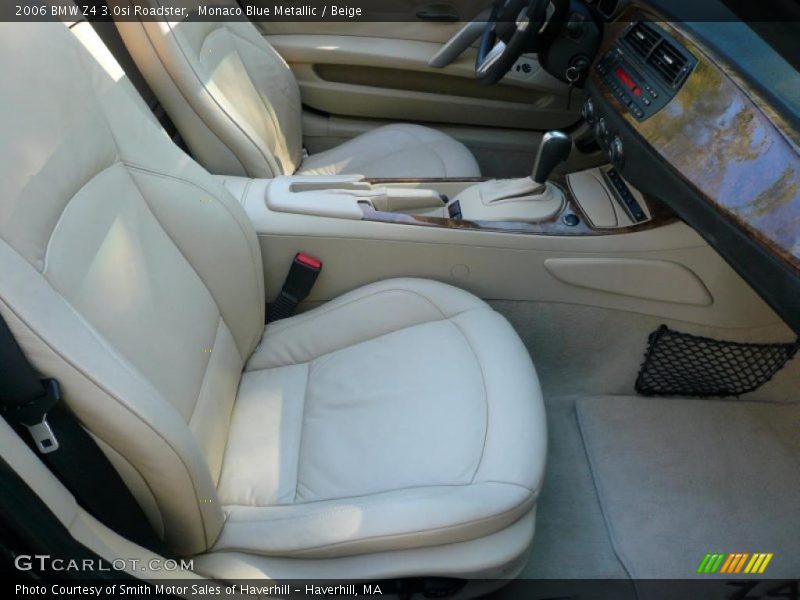 Monaco Blue Metallic / Beige 2006 BMW Z4 3.0si Roadster