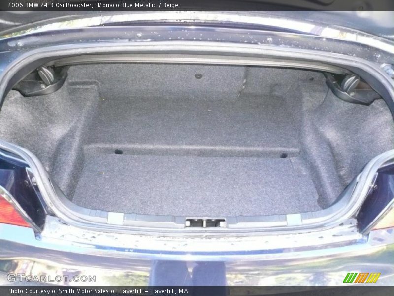 Monaco Blue Metallic / Beige 2006 BMW Z4 3.0si Roadster