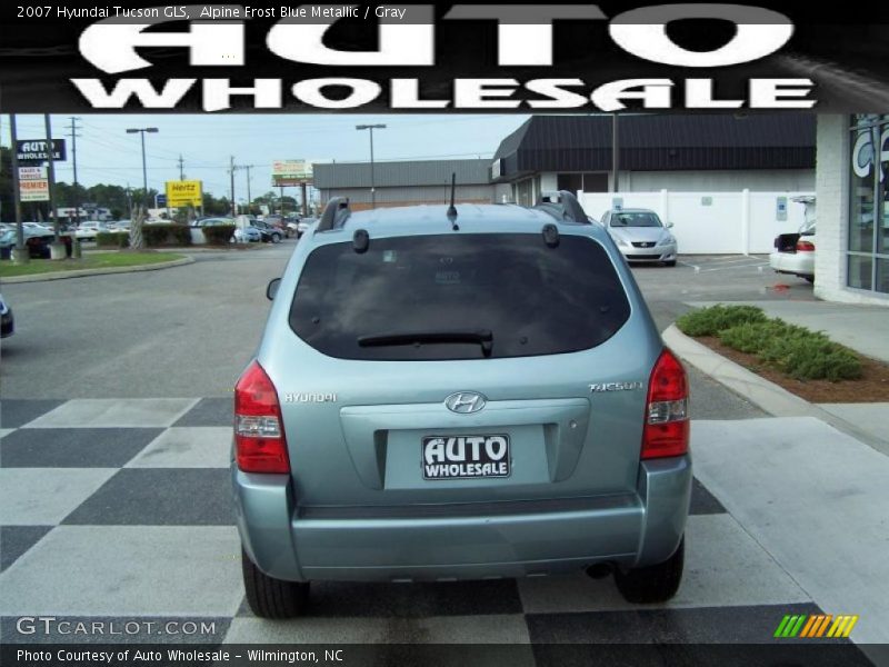 Alpine Frost Blue Metallic / Gray 2007 Hyundai Tucson GLS