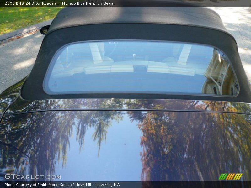 Monaco Blue Metallic / Beige 2006 BMW Z4 3.0si Roadster
