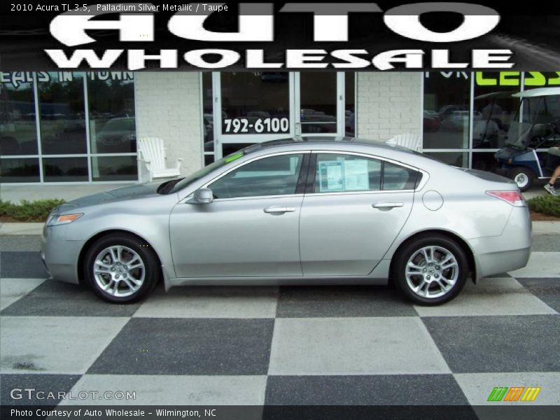 Palladium Silver Metallic / Taupe 2010 Acura TL 3.5