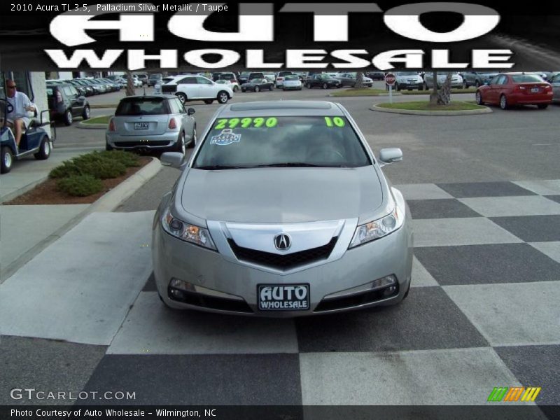 Palladium Silver Metallic / Taupe 2010 Acura TL 3.5