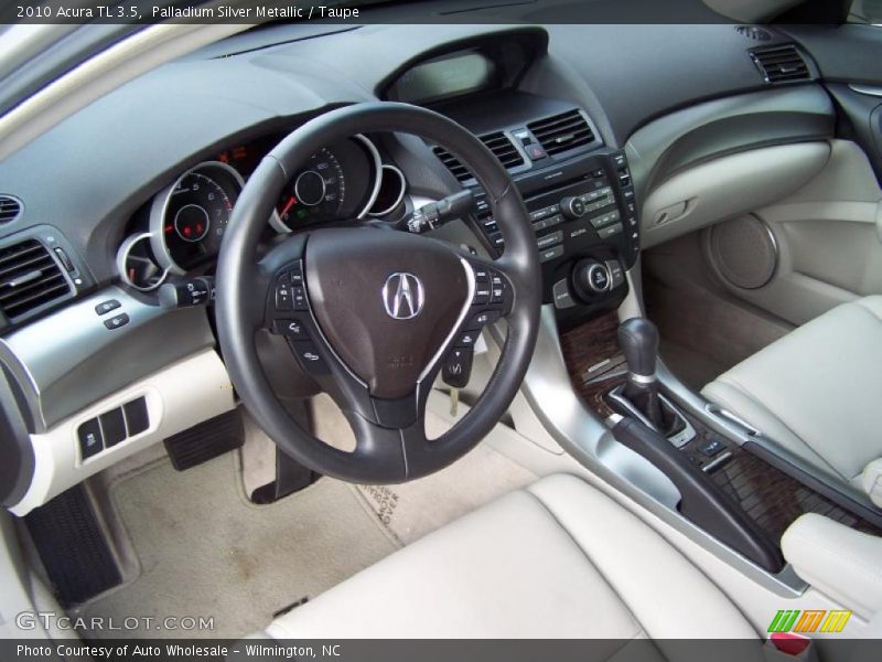 Palladium Silver Metallic / Taupe 2010 Acura TL 3.5