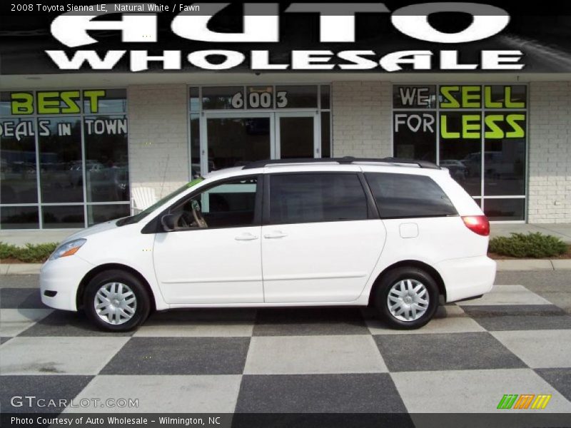 Natural White / Fawn 2008 Toyota Sienna LE