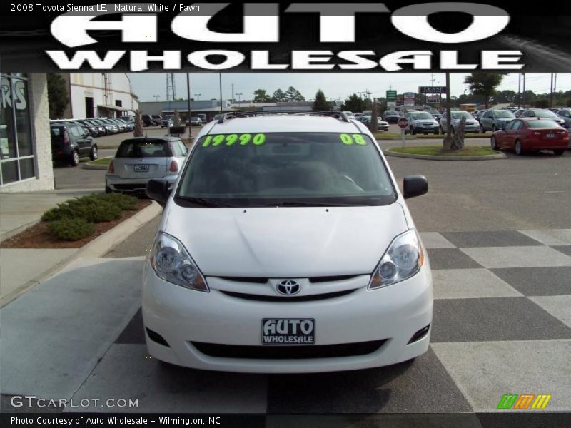 Natural White / Fawn 2008 Toyota Sienna LE