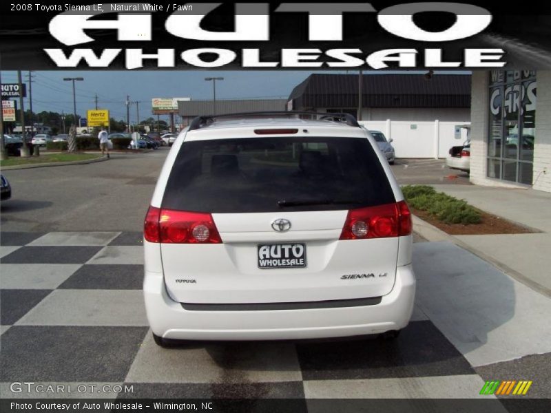 Natural White / Fawn 2008 Toyota Sienna LE