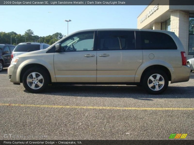 Light Sandstone Metallic / Dark Slate Gray/Light Shale 2009 Dodge Grand Caravan SE