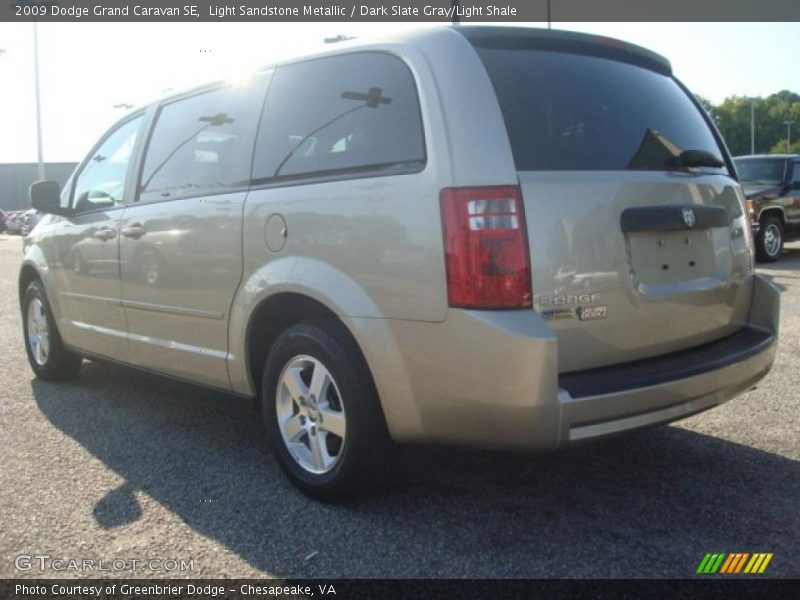 Light Sandstone Metallic / Dark Slate Gray/Light Shale 2009 Dodge Grand Caravan SE