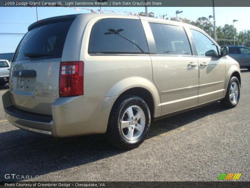 Light Sandstone Metallic / Dark Slate Gray/Light Shale 2009 Dodge Grand Caravan SE